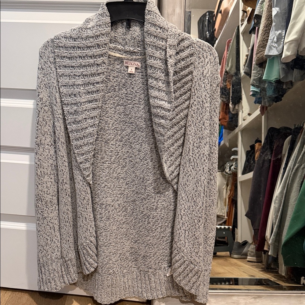 Merona Gray Knit Cardigan